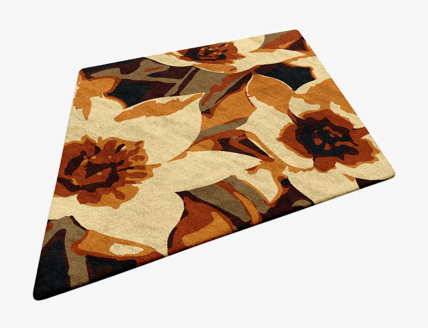 Plaquette Floral Diamond Hand Tufted Bamboo Silk Custom Rug by Rug Artisan