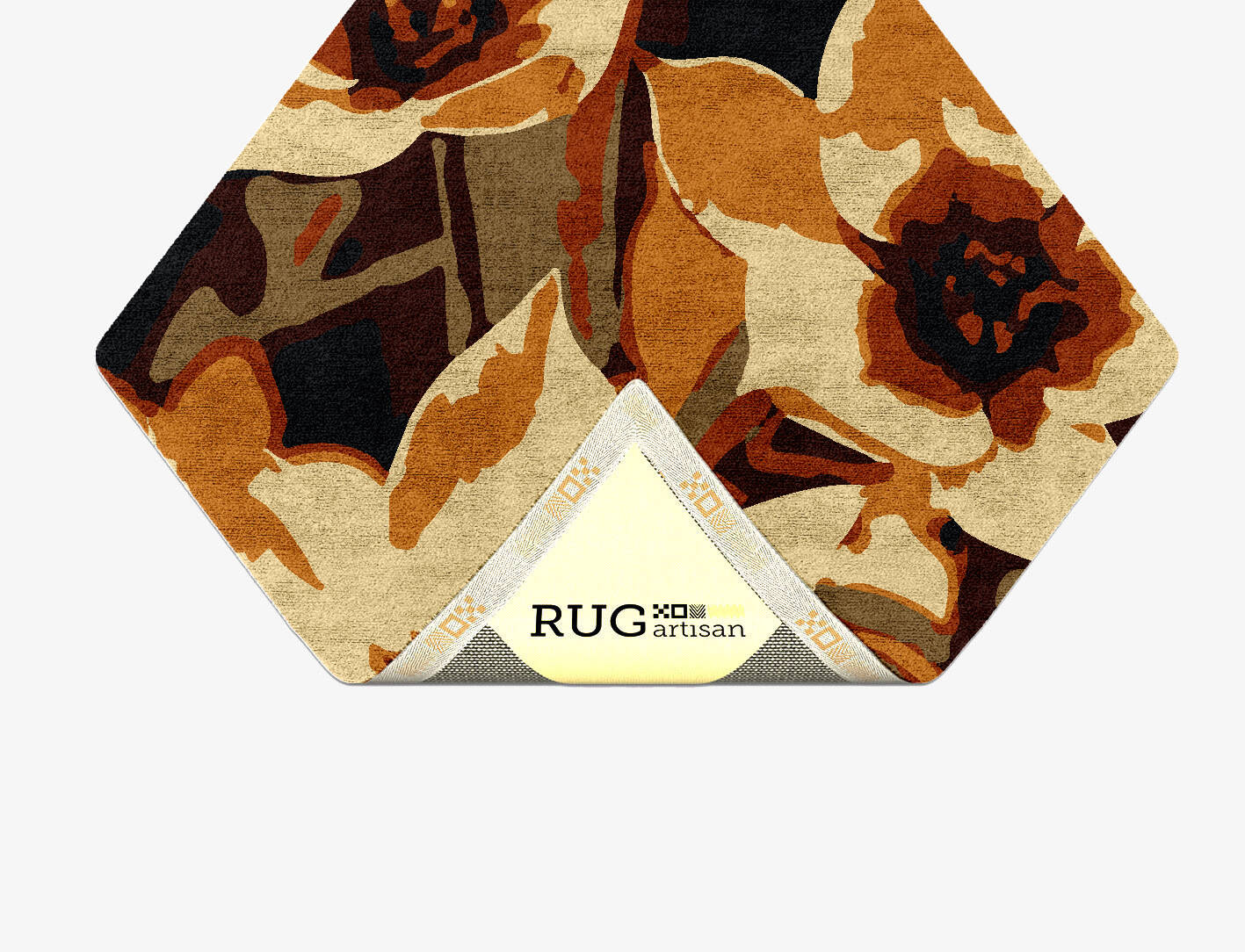 Plaquette Floral Diamond Hand Tufted Bamboo Silk Custom Rug by Rug Artisan