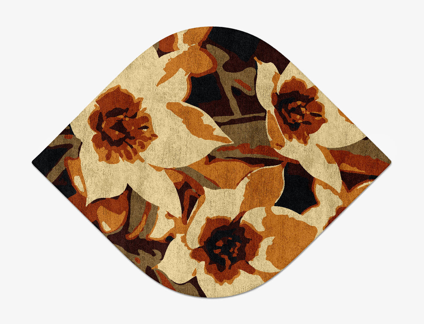 Plaquette Floral Ogee Hand Tufted Bamboo Silk Custom Rug by Rug Artisan