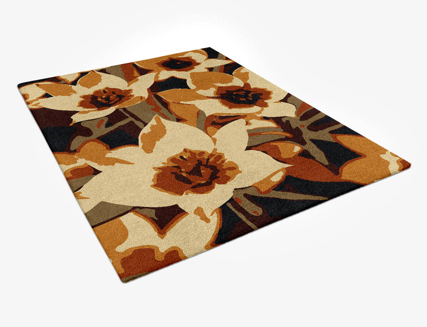 Plaquette Floral Rectangle Hand Tufted Pure Wool Custom Rug by Rug Artisan