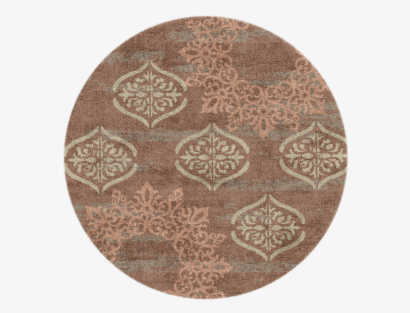 Plato Blue Royal Round Hand Knotted Bamboo Silk Custom Rug by Rug Artisan