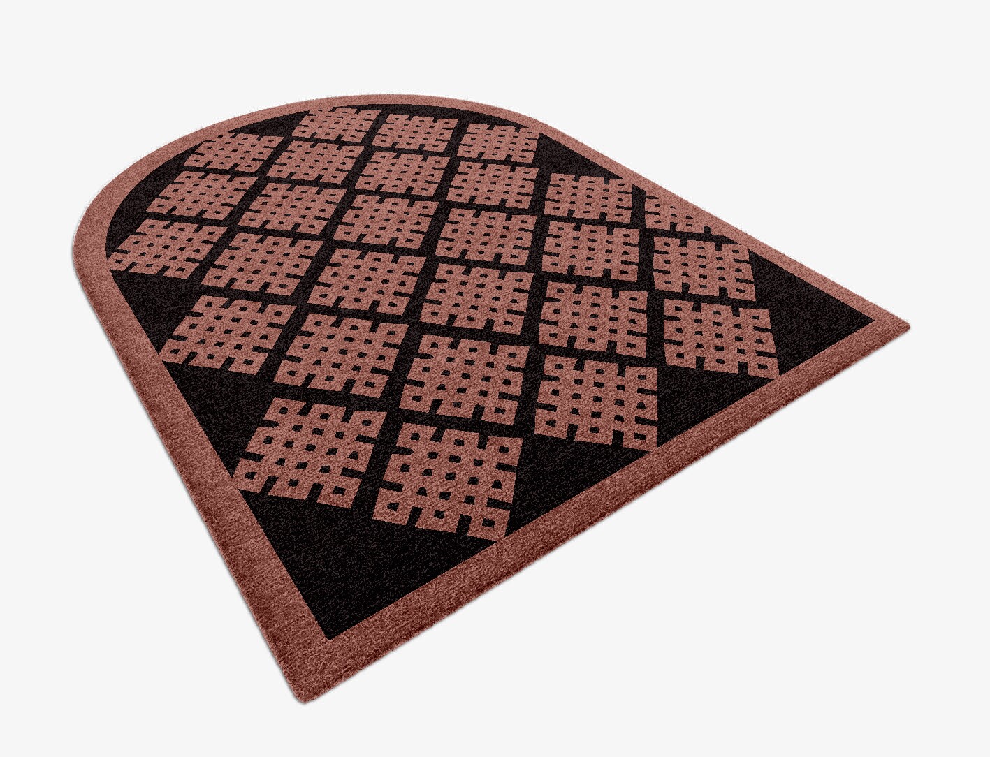 Plexus Geometric Arch Hand Knotted Tibetan Wool Custom Rug by Rug Artisan
