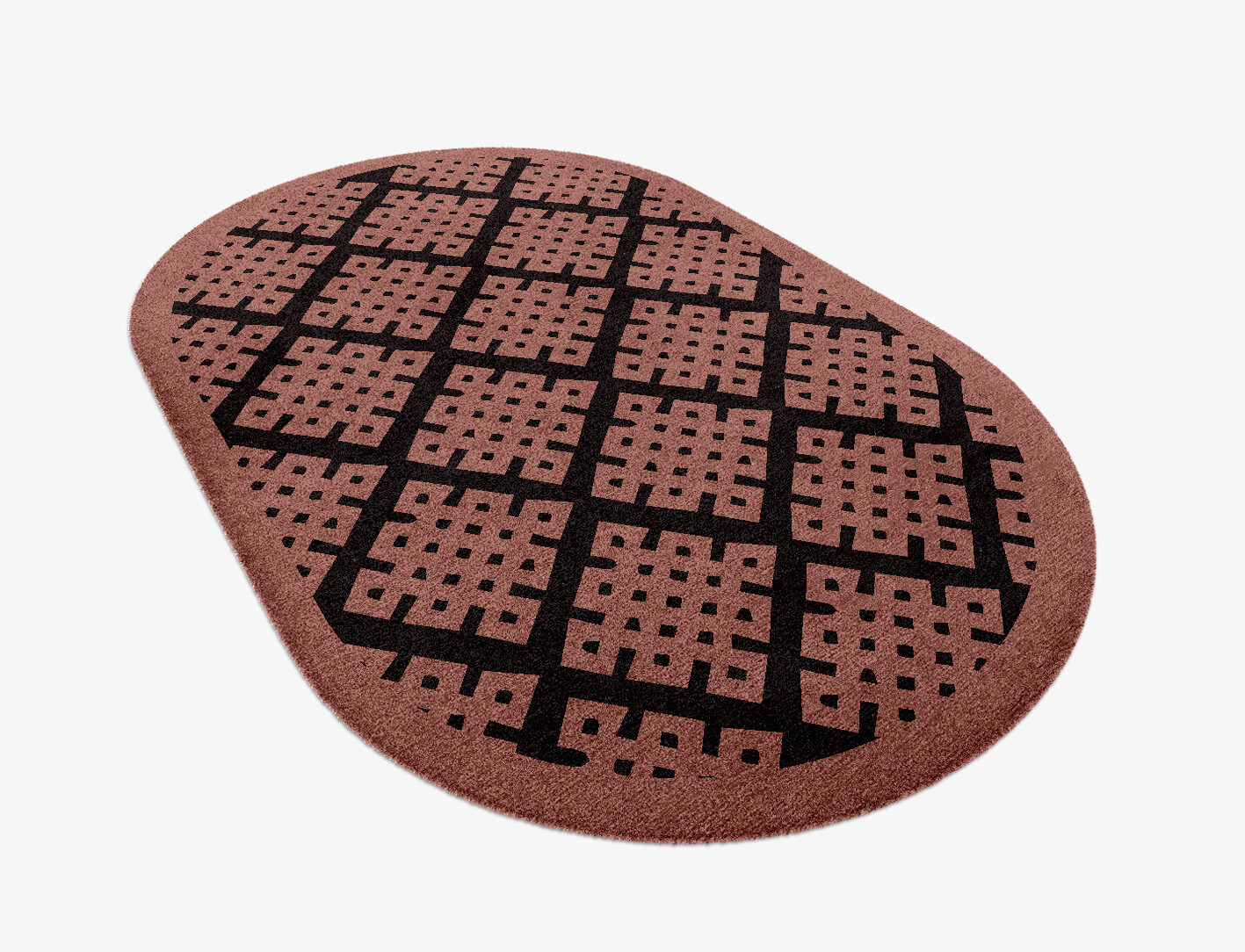 Plexus Geometric Capsule Hand Knotted Tibetan Wool Custom Rug by Rug Artisan