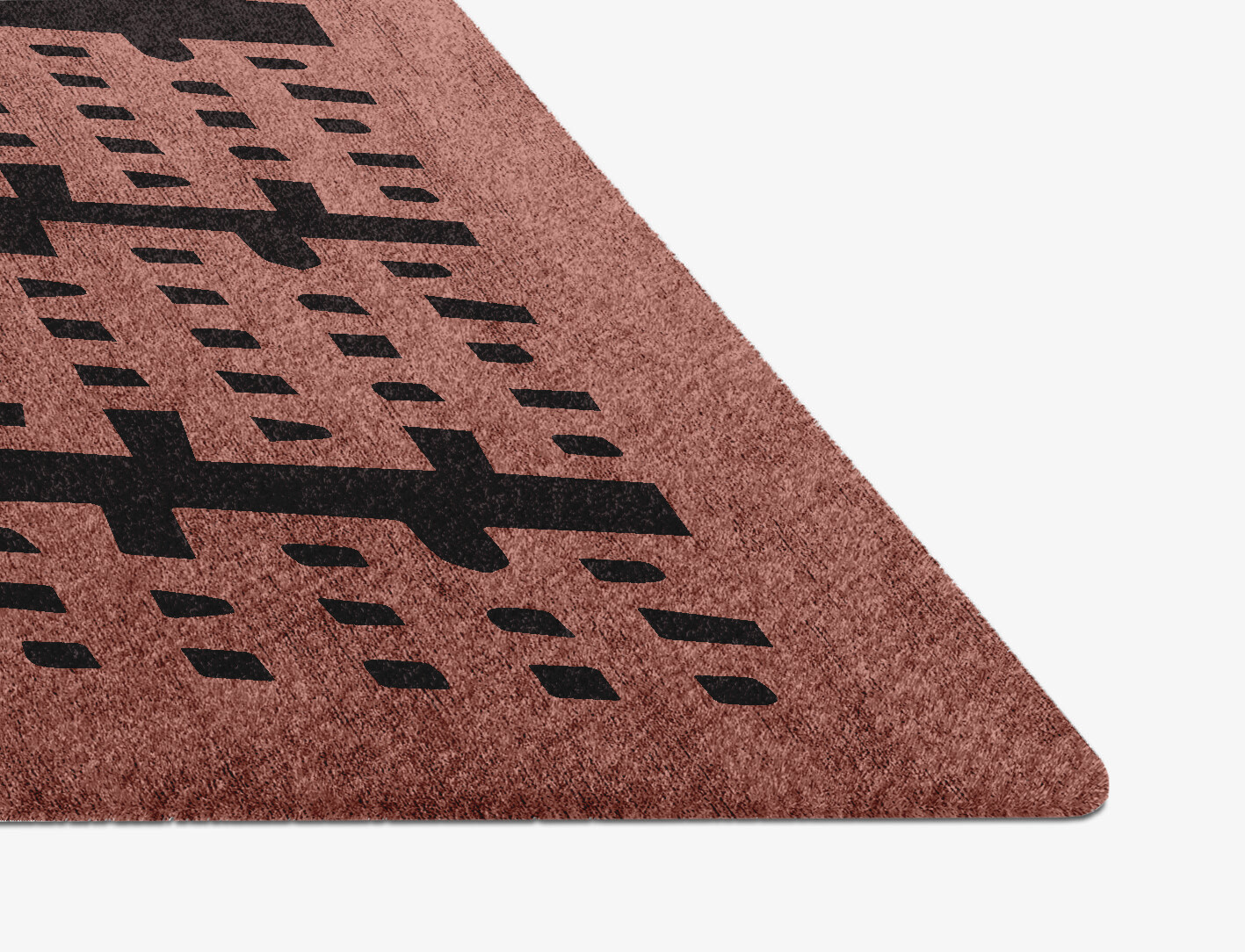 Plexus Geometric Diamond Hand Knotted Bamboo Silk Custom Rug by Rug Artisan