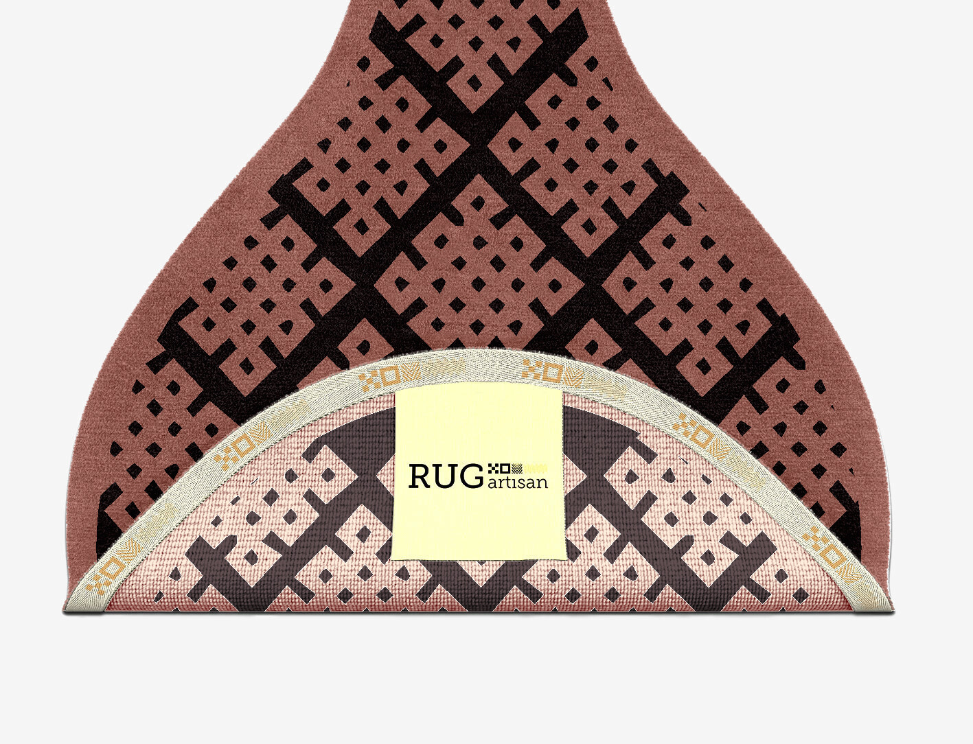 Plexus Geometric Drop Hand Knotted Tibetan Wool Custom Rug by Rug Artisan