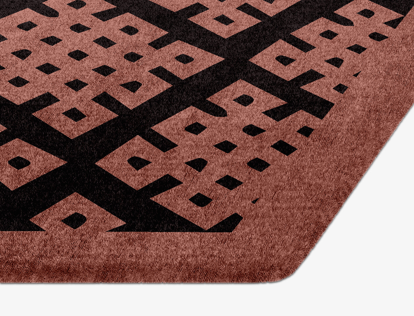 Plexus Geometric Hexagon Hand Knotted Bamboo Silk Custom Rug by Rug Artisan