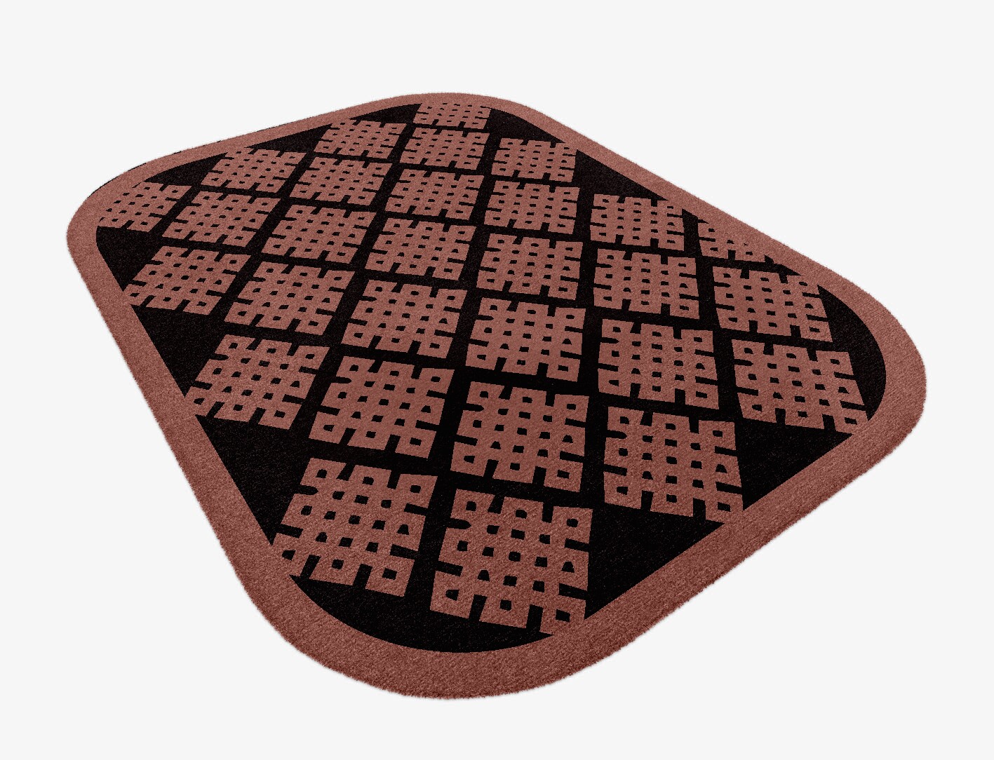 Plexus Geometric Oblong Hand Knotted Tibetan Wool Custom Rug by Rug Artisan
