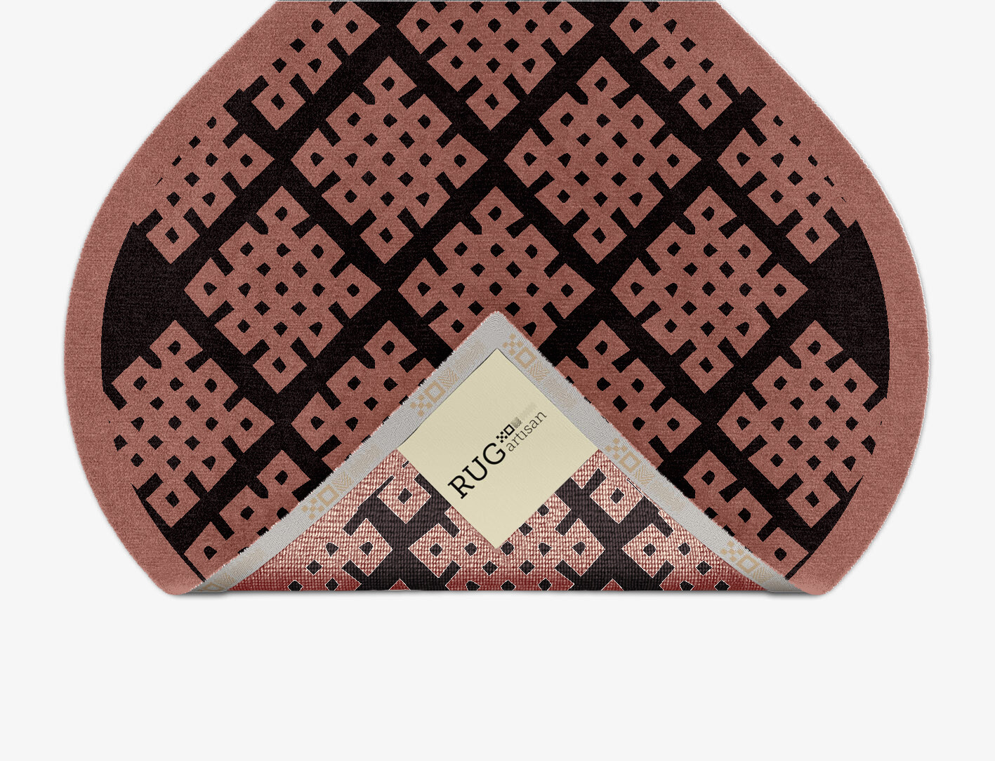 Plexus Geometric Ogee Hand Knotted Tibetan Wool Custom Rug by Rug Artisan