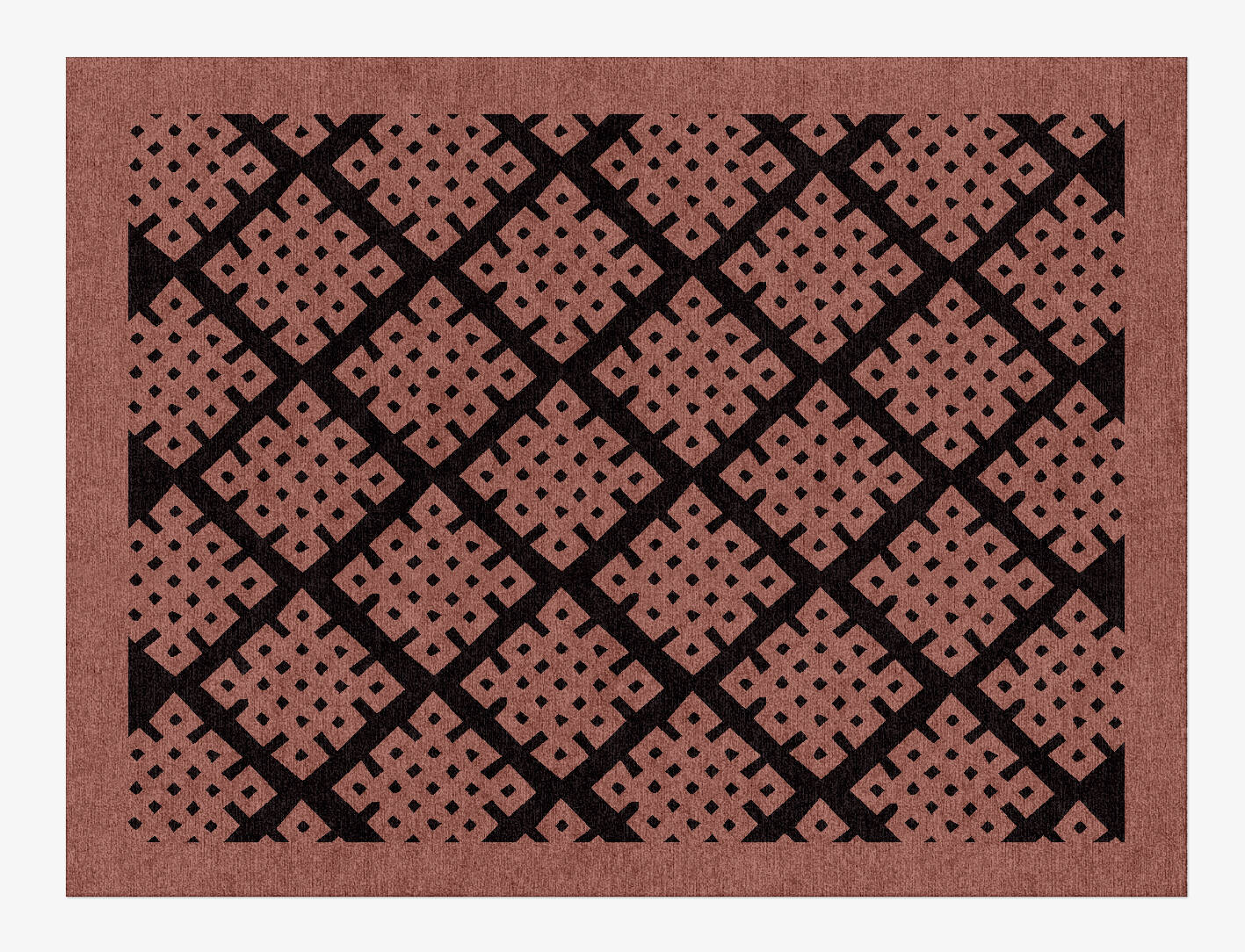 Plexus Geometric Rectangle Hand Knotted Tibetan Wool Custom Rug by Rug Artisan