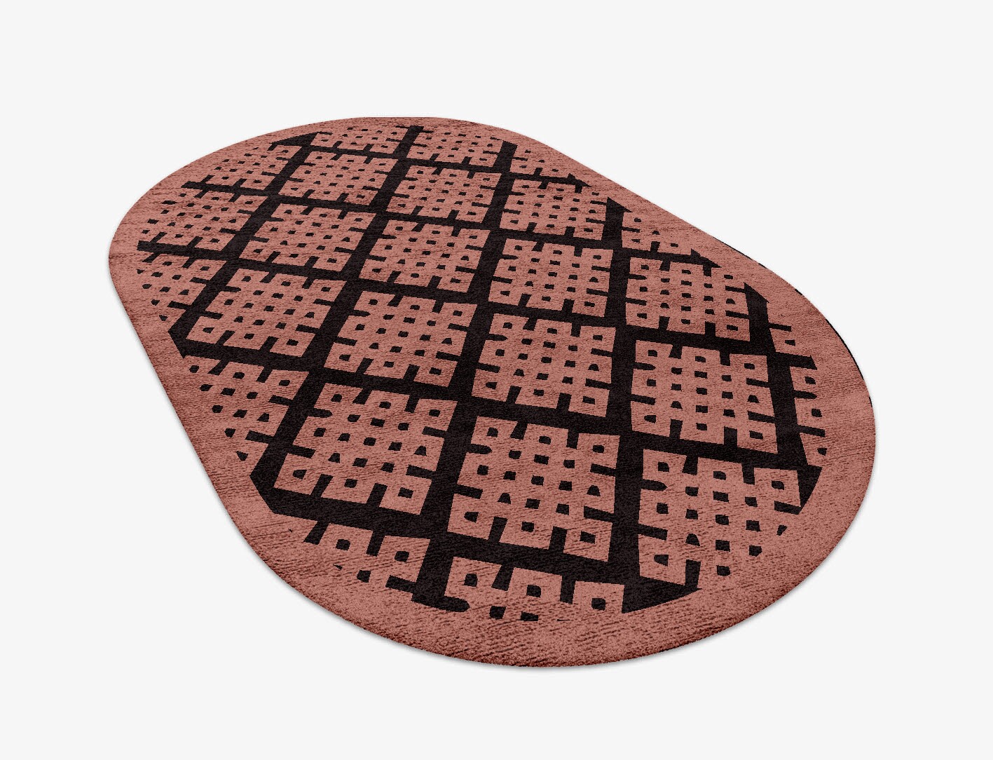 Plexus Geometric Capsule Hand Tufted Bamboo Silk Custom Rug by Rug Artisan