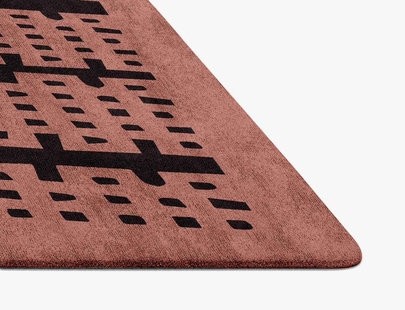 Plexus Geometric Diamond Hand Tufted Bamboo Silk Custom Rug by Rug Artisan