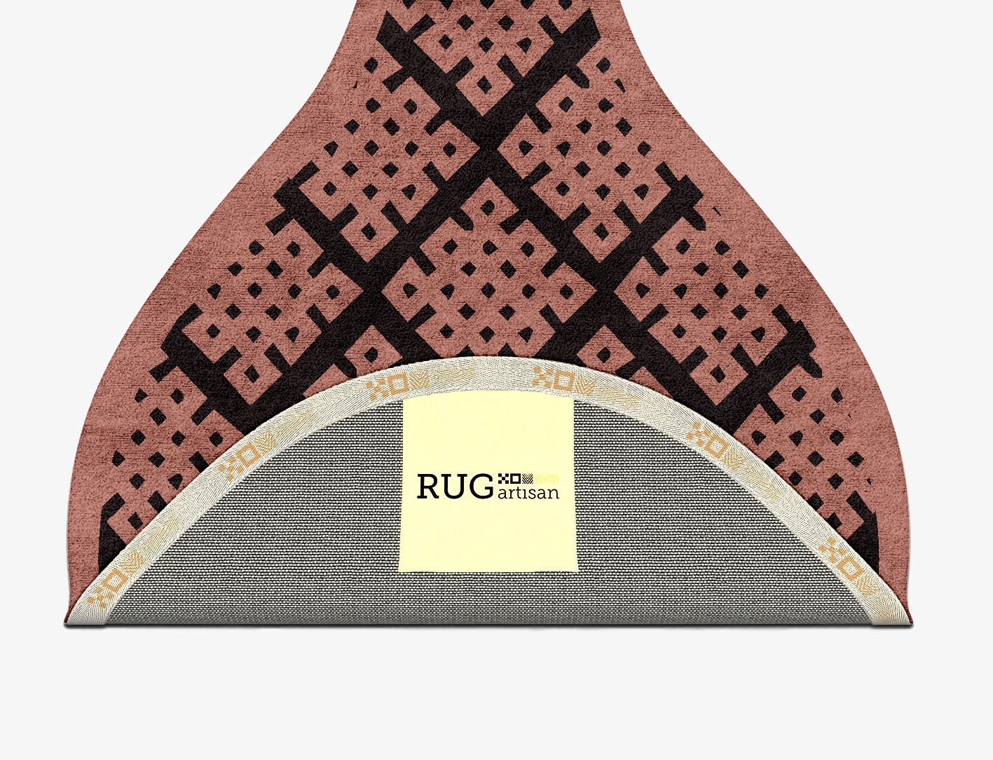 Plexus Geometric Drop Hand Tufted Bamboo Silk Custom Rug by Rug Artisan