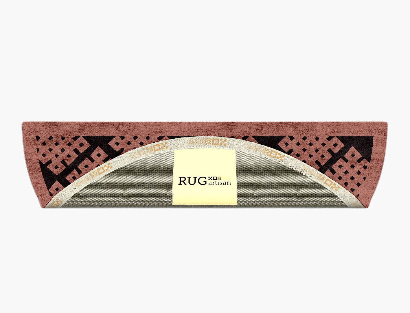 Plexus Geometric Halfmoon Hand Tufted Bamboo Silk Custom Rug by Rug Artisan