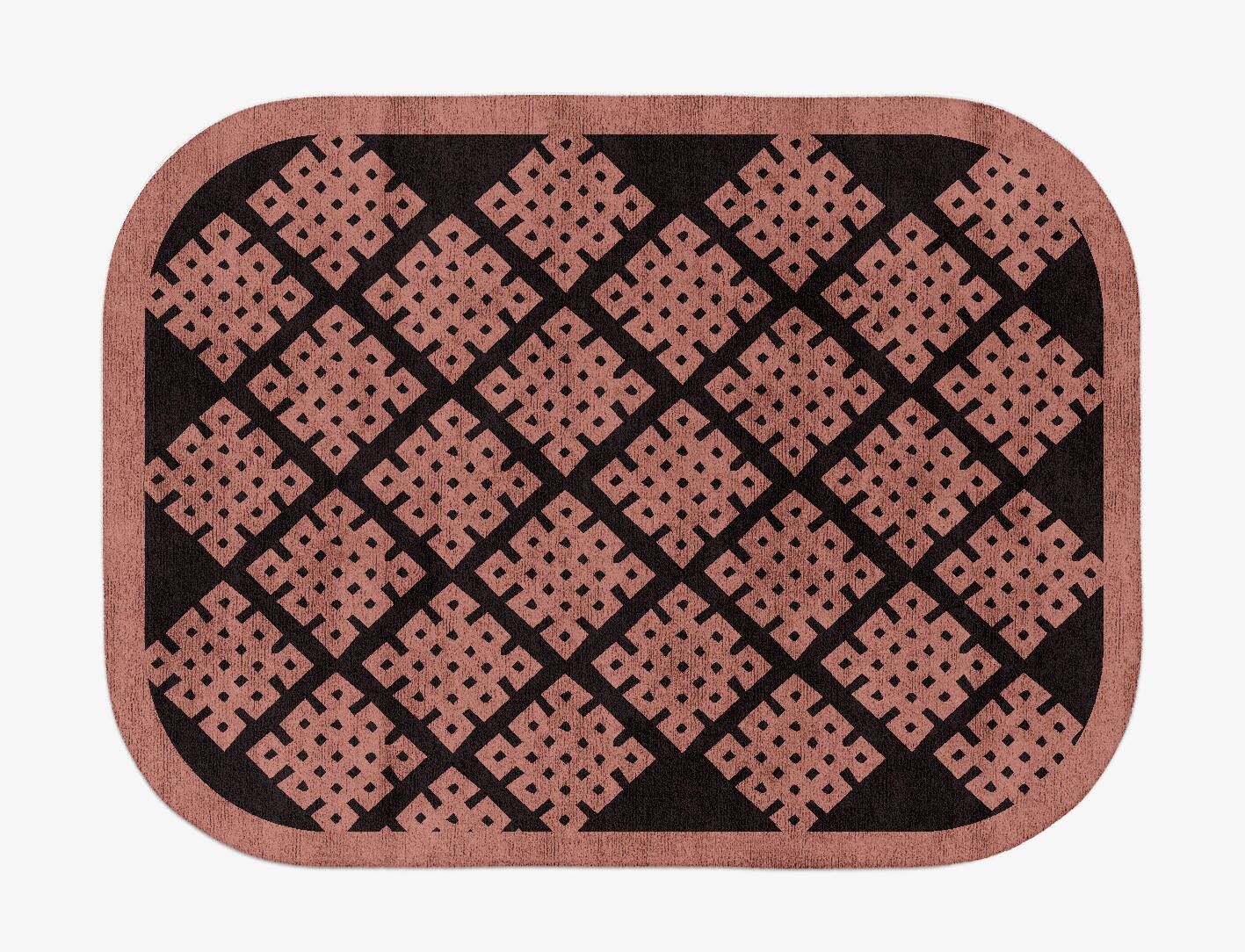 Plexus Geometric Oblong Hand Tufted Bamboo Silk Custom Rug by Rug Artisan