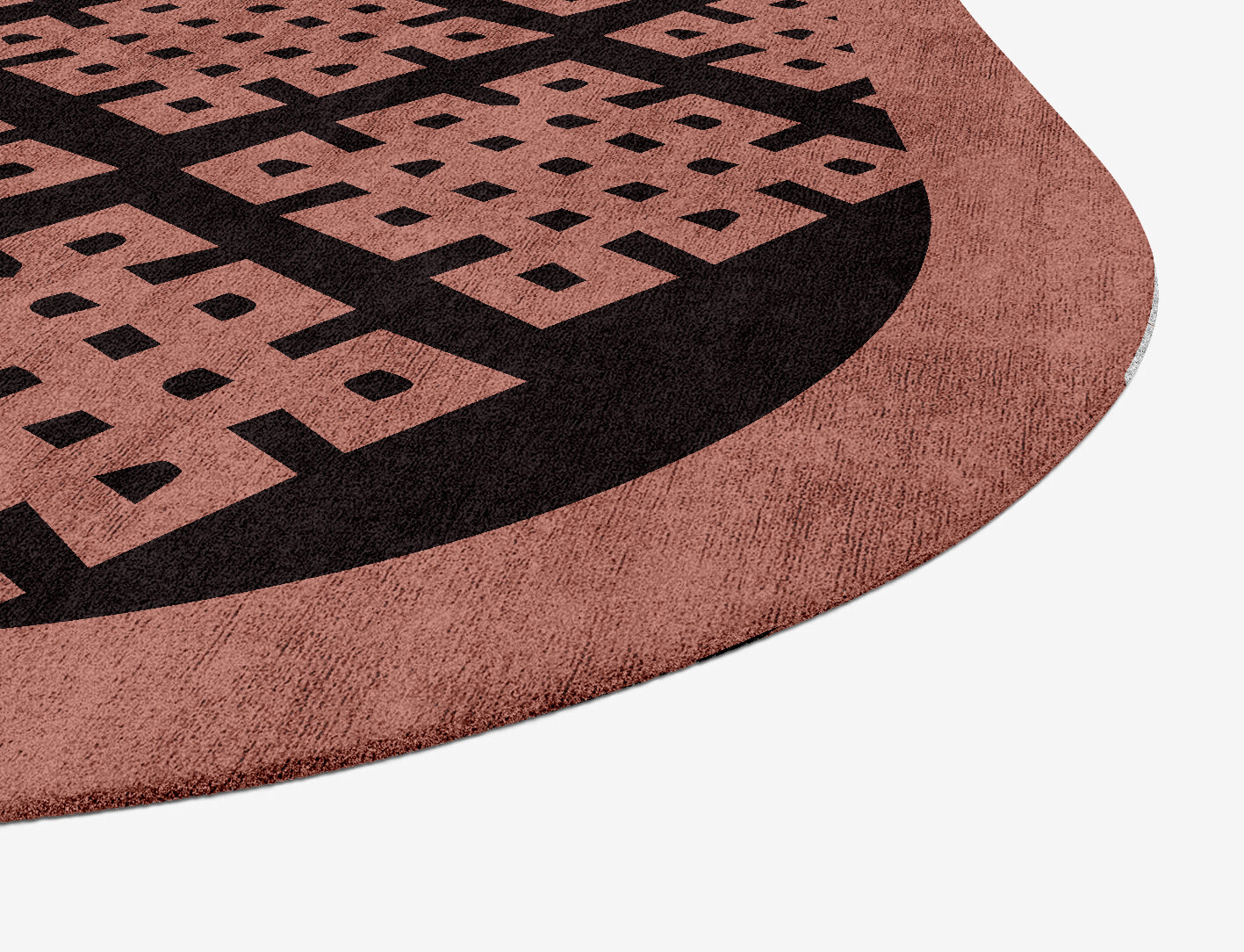 Plexus Geometric Oblong Hand Tufted Bamboo Silk Custom Rug by Rug Artisan
