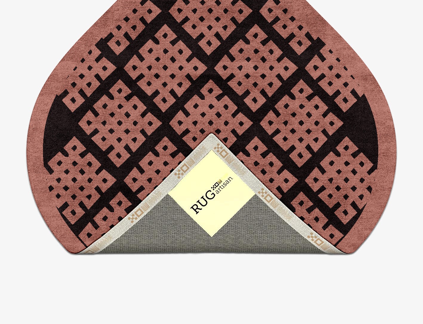 Plexus Geometric Ogee Hand Tufted Bamboo Silk Custom Rug by Rug Artisan