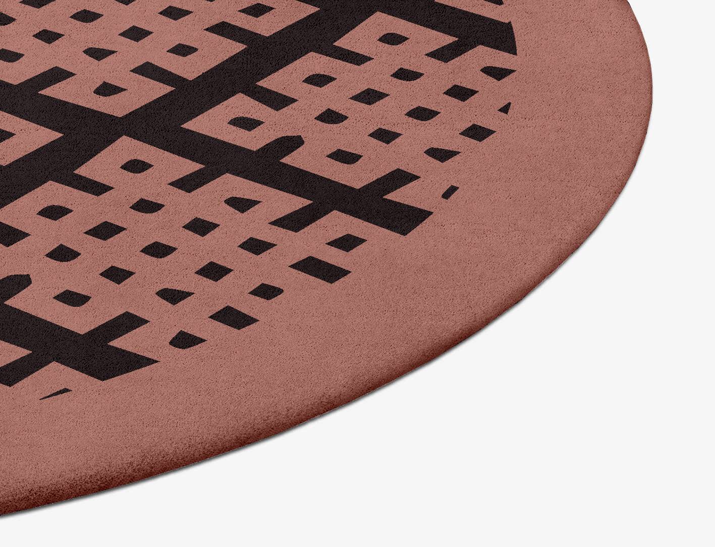 Plexus Geometric Oval Hand Tufted Pure Wool Custom Rug by Rug Artisan