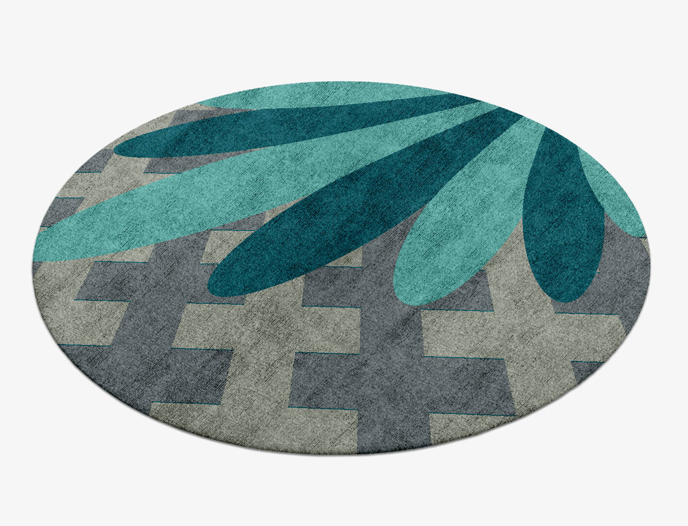 Plume Kids Round Hand Knotted Bamboo Silk Custom Rug by Rug Artisan