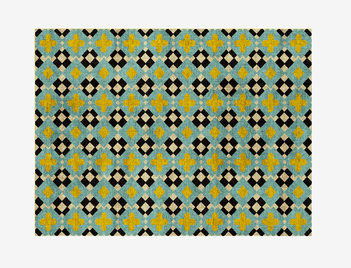 Plus Geometric Rectangle Flatweave Bamboo Silk Custom Rug by Rug Artisan