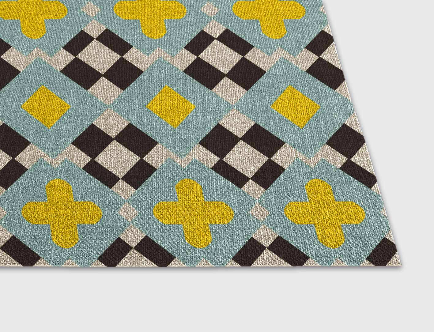 Plus Geometric Rectangle Flatweave New Zealand Wool Custom Rug by Rug Artisan