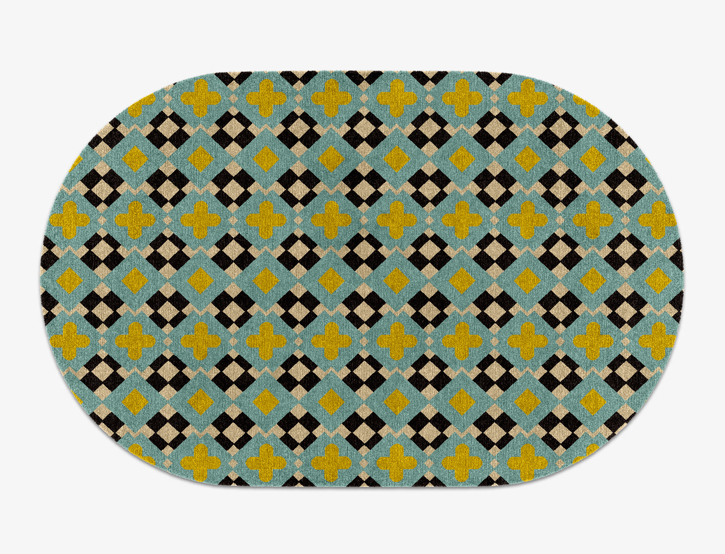 Plus Geometric Capsule Hand Knotted Tibetan Wool Custom Rug by Rug Artisan