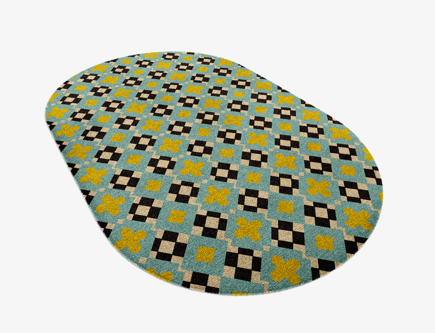 Plus Geometric Capsule Hand Knotted Tibetan Wool Custom Rug by Rug Artisan