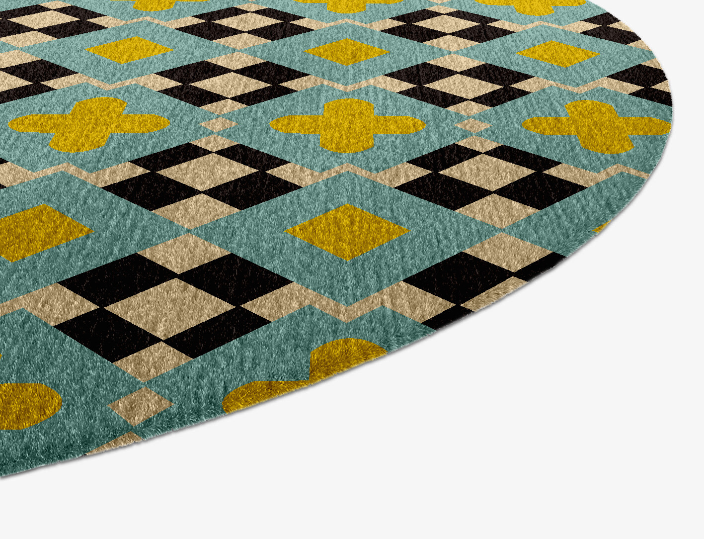 Plus Geometric Capsule Hand Knotted Tibetan Wool Custom Rug by Rug Artisan