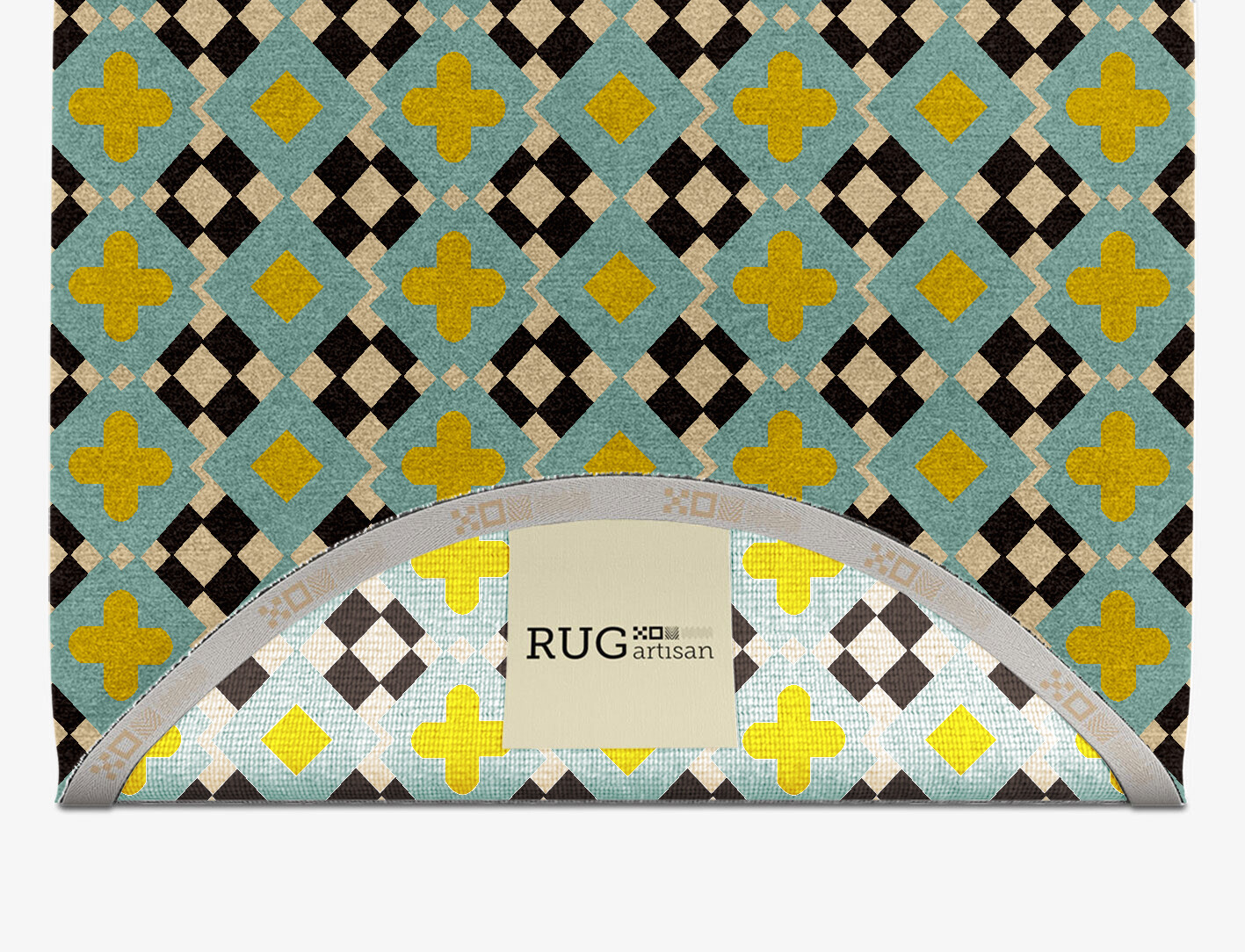 Plus Geometric Capsule Hand Knotted Tibetan Wool Custom Rug by Rug Artisan