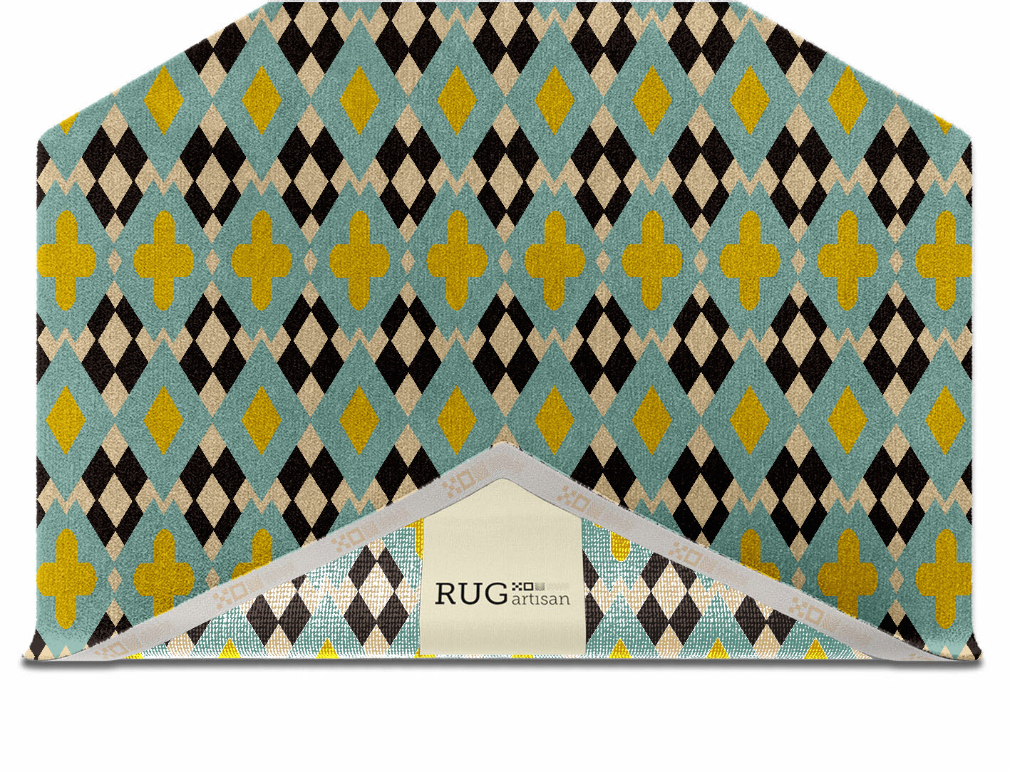 Plus Geometric Hexagon Hand Knotted Tibetan Wool Custom Rug by Rug Artisan
