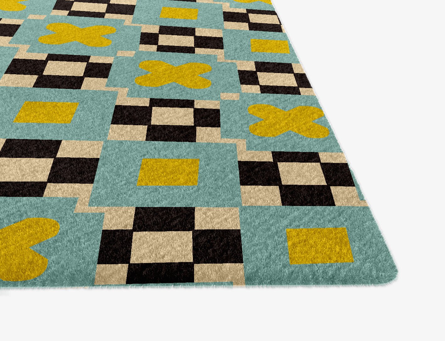 Plus Geometric Ogee Hand Knotted Tibetan Wool Custom Rug by Rug Artisan
