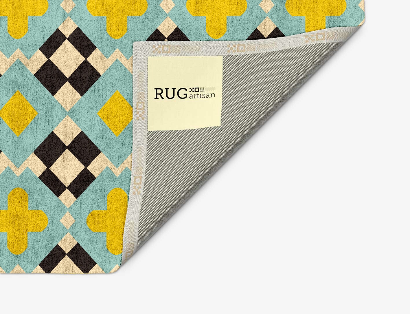 Plus Geometric Arch Hand Tufted Bamboo Silk Custom Rug by Rug Artisan