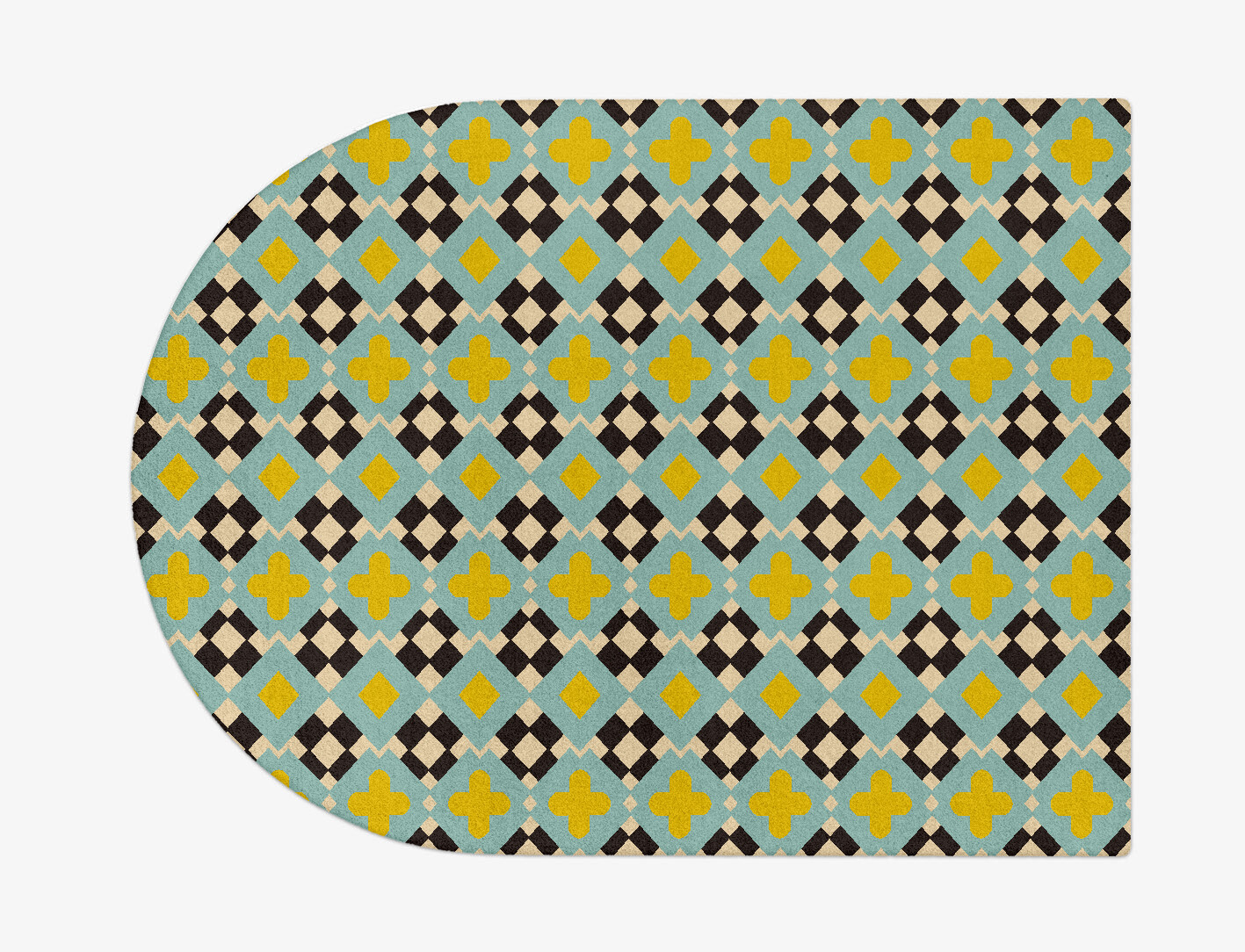 Plus Geometric Arch Hand Tufted Pure Wool Custom Rug by Rug Artisan