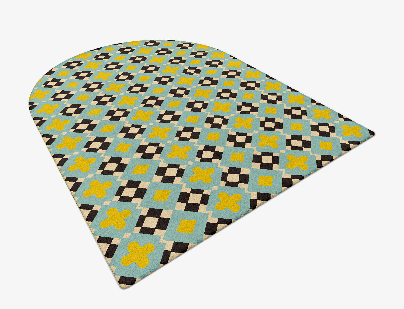 Plus Geometric Arch Hand Tufted Pure Wool Custom Rug by Rug Artisan