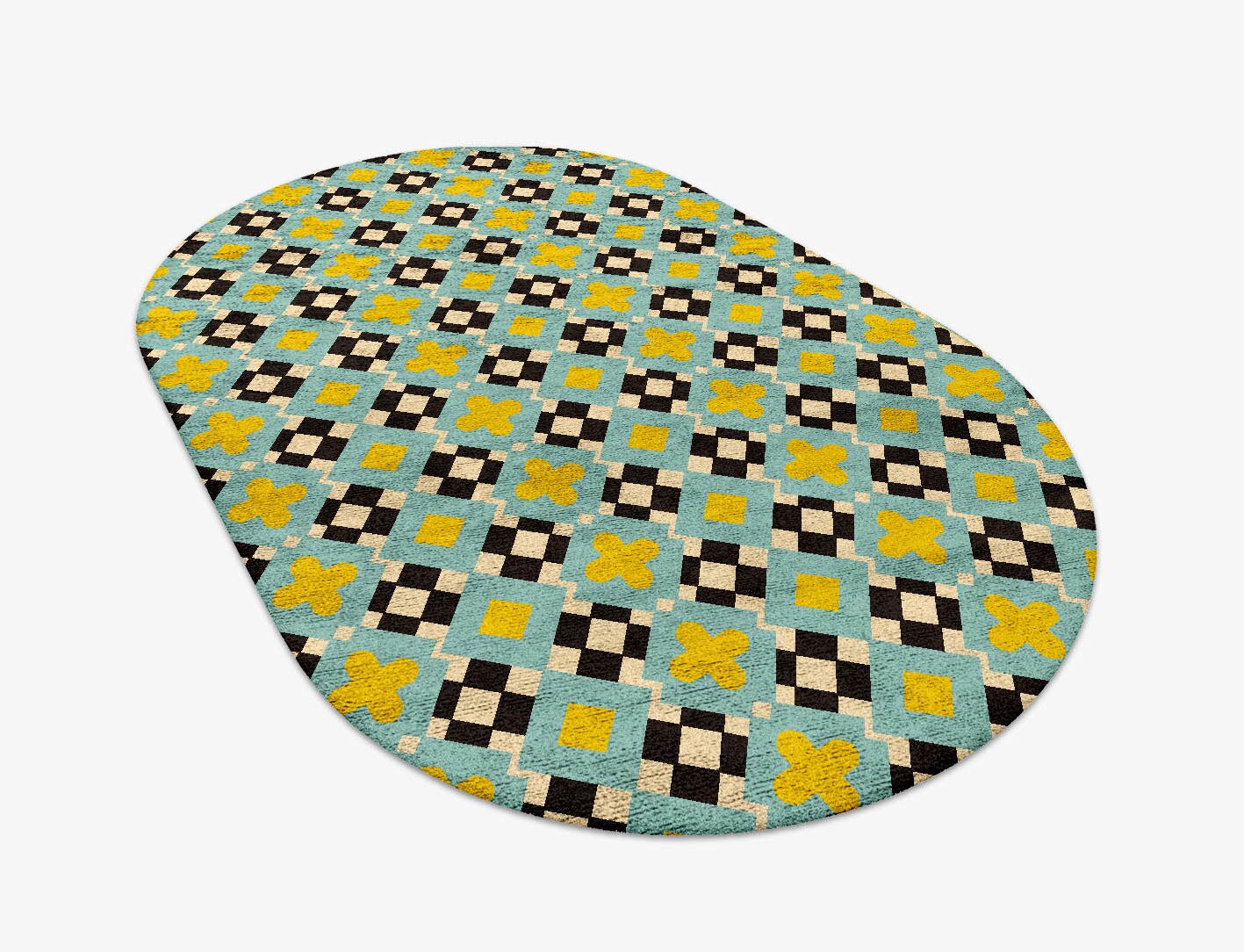 Plus Geometric Capsule Hand Tufted Bamboo Silk Custom Rug by Rug Artisan