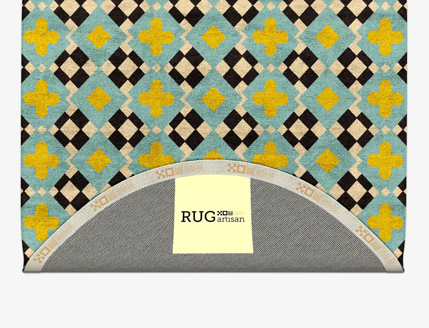 Plus Geometric Capsule Hand Tufted Bamboo Silk Custom Rug by Rug Artisan