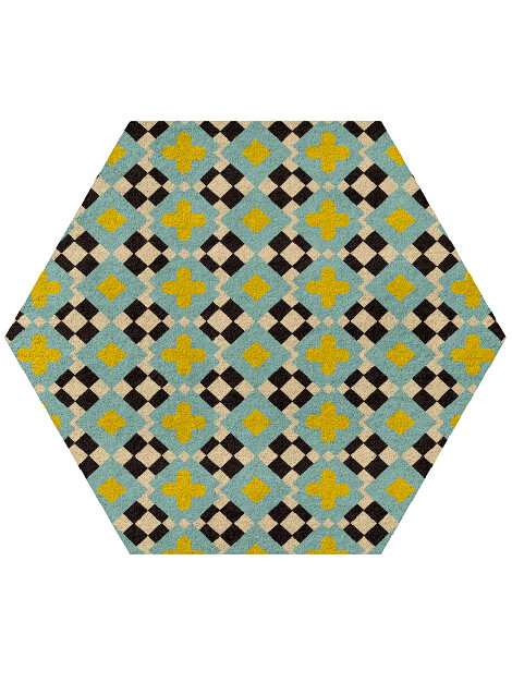 Plus Geometric Hexagon Hand Tufted Pure Wool Custom Rug by Rug Artisan