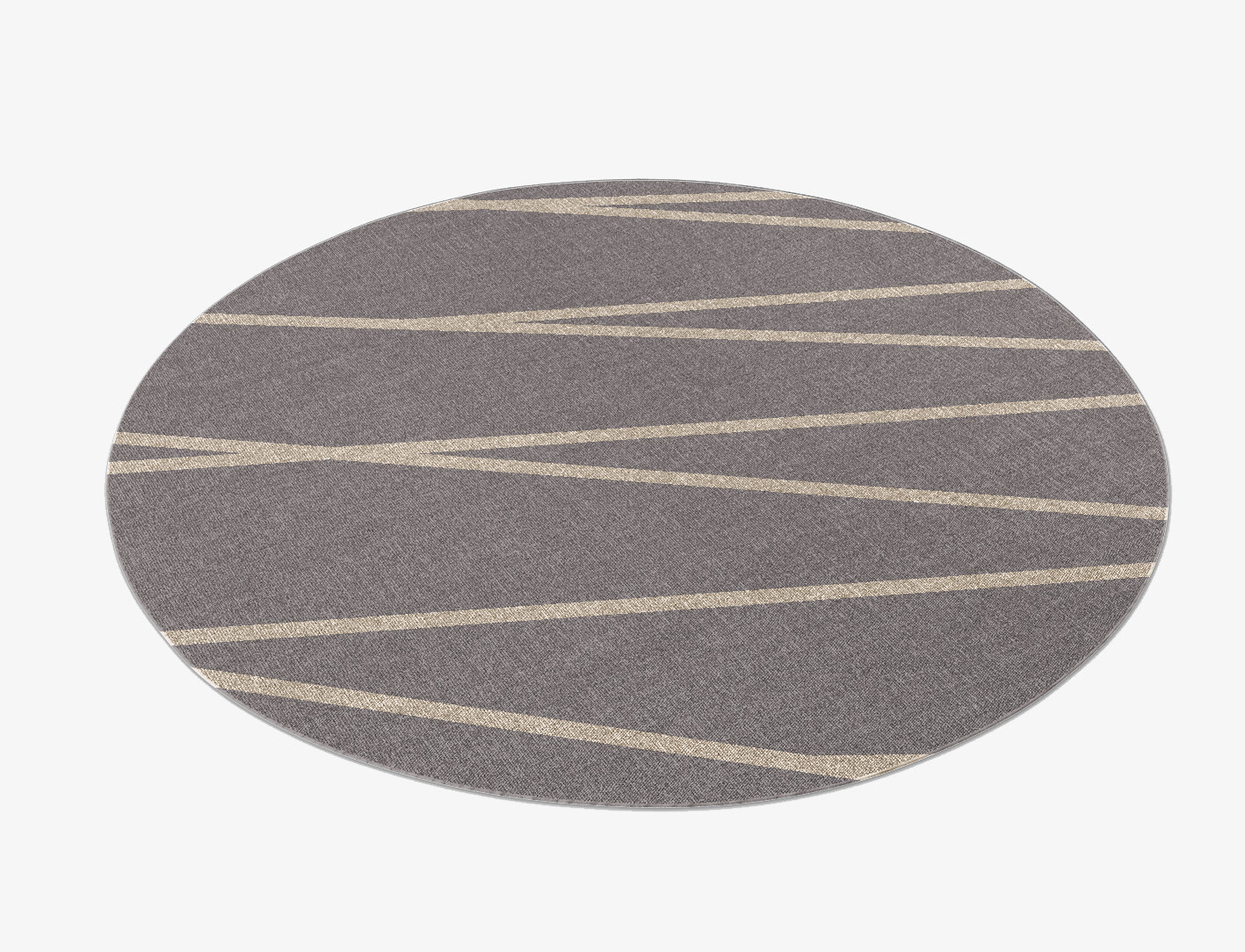 Ply Minimalist Round Flatweave New Zealand Wool Custom Rug by Rug Artisan