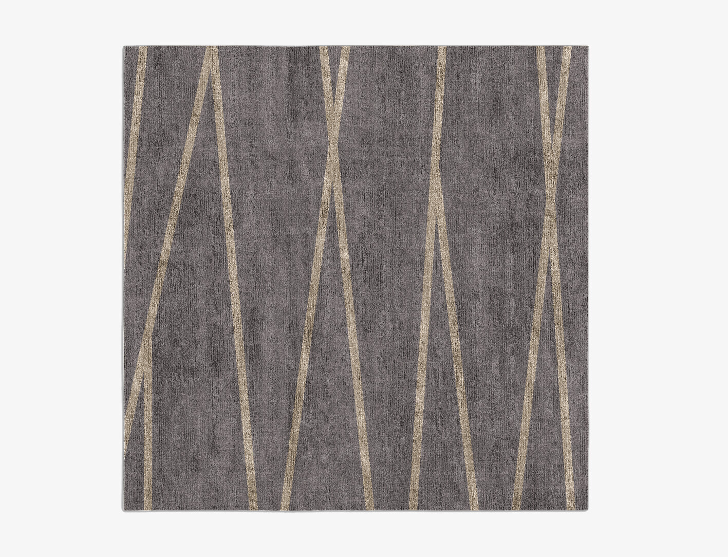 Ply Minimalist Square Flatweave Bamboo Silk Custom Rug by Rug Artisan