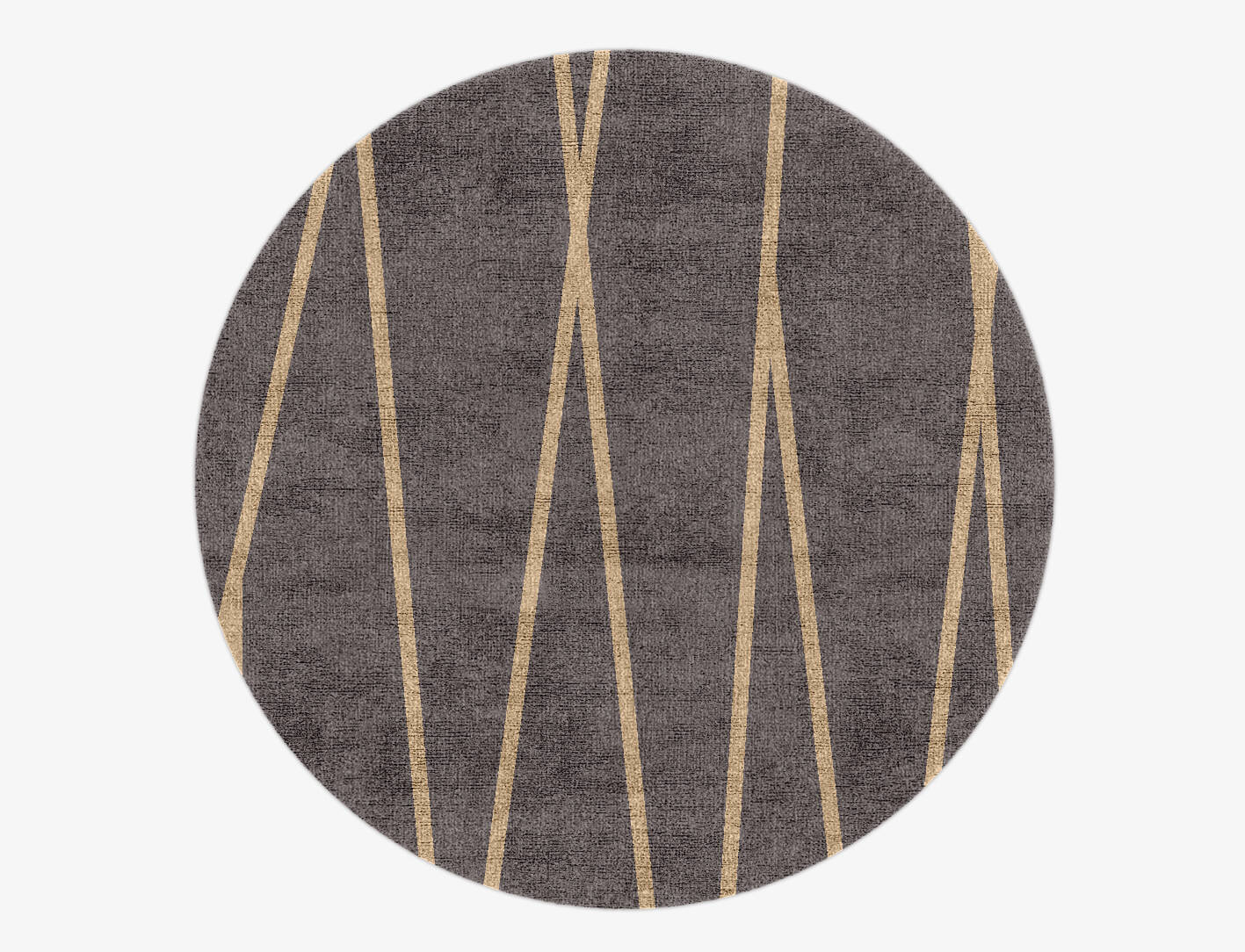Ply Minimalist Round Hand Knotted Bamboo Silk Custom Rug by Rug Artisan