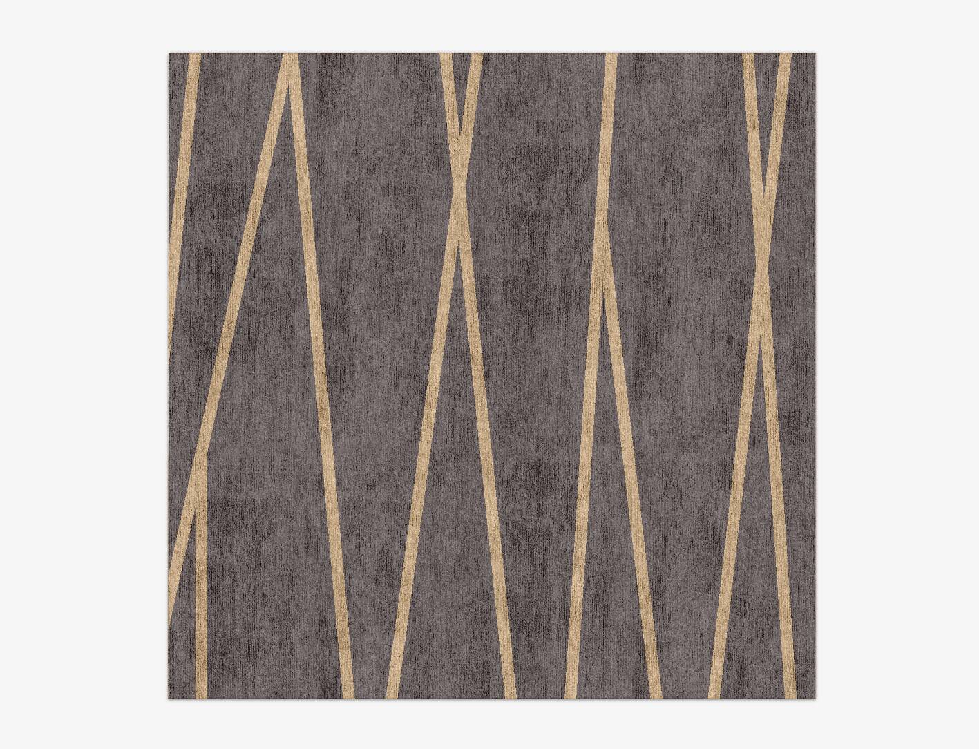 Ply Minimalist Square Hand Knotted Bamboo Silk Custom Rug by Rug Artisan