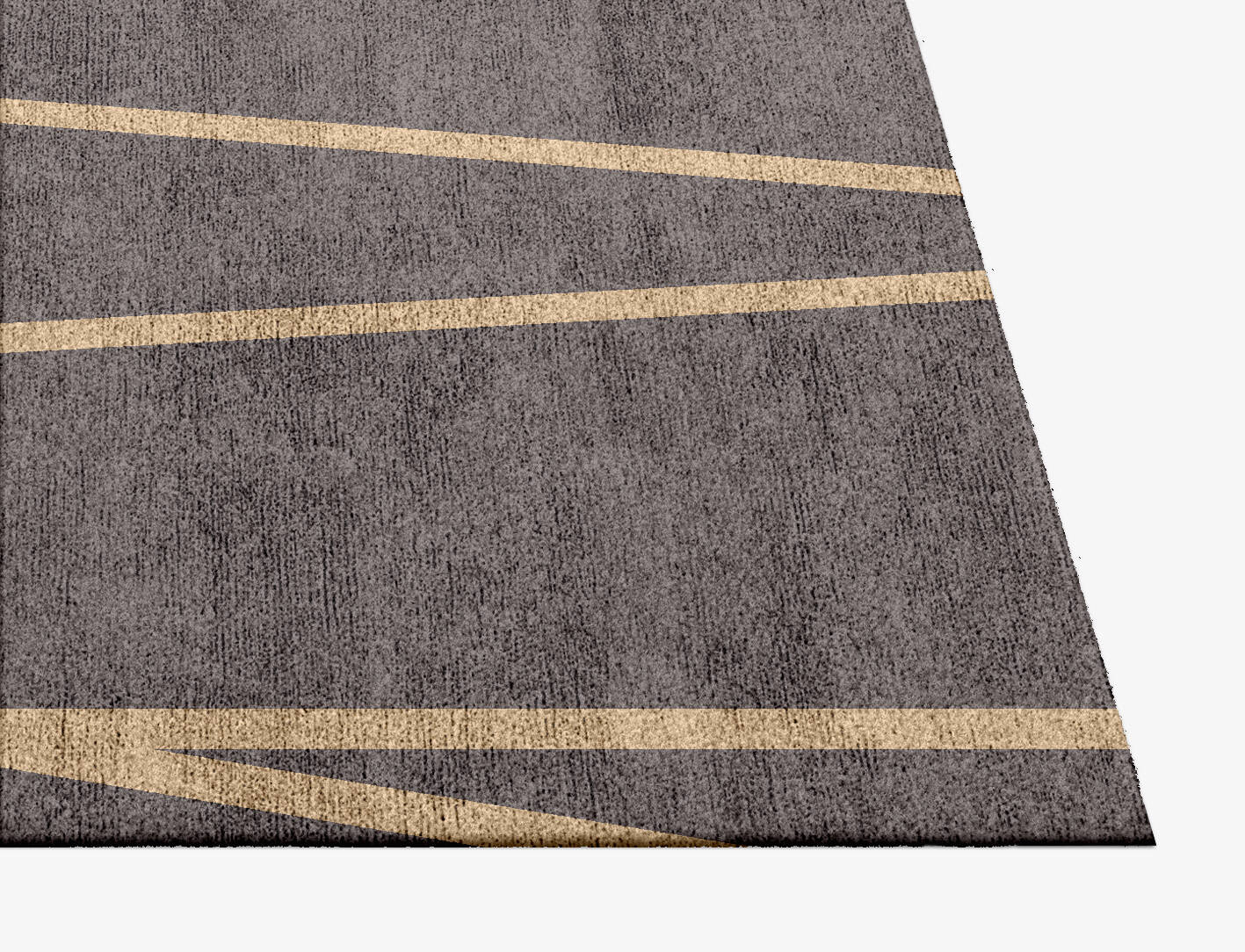 Ply Minimalist Square Hand Knotted Bamboo Silk Custom Rug by Rug Artisan