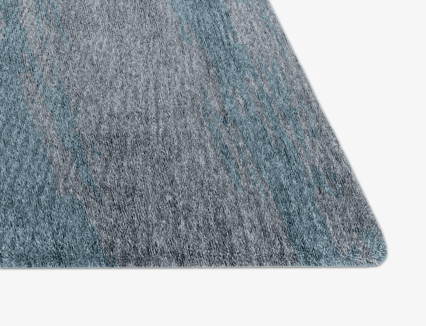 Polar Sky Gradation Arch Hand Knotted Bamboo Silk Custom Rug by Rug Artisan