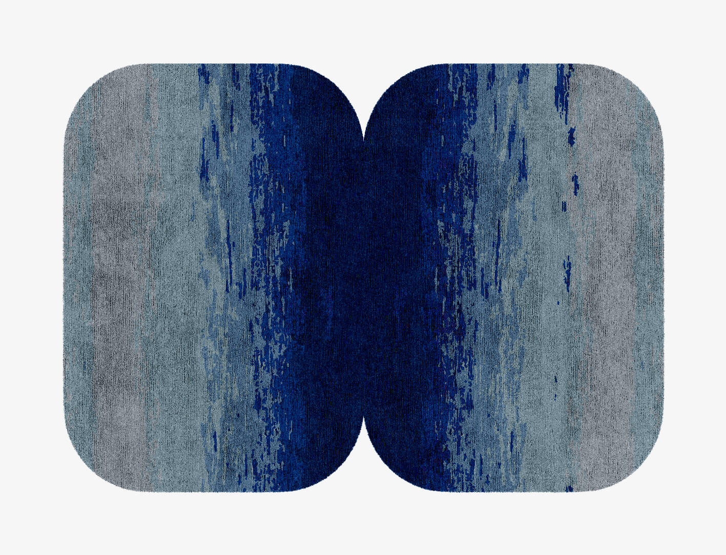 Polar Sky Gradation Eight Hand Knotted Bamboo Silk Custom Rug by Rug Artisan
