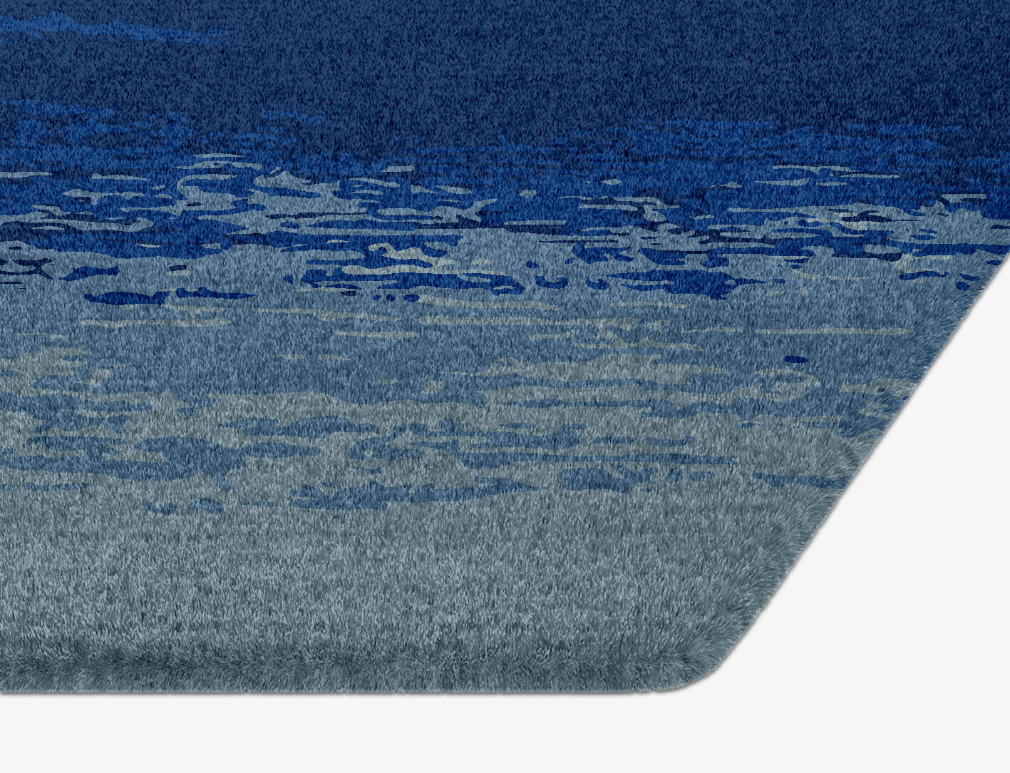 Polar Sky Gradation Hexagon Hand Knotted Tibetan Wool Custom Rug by Rug Artisan