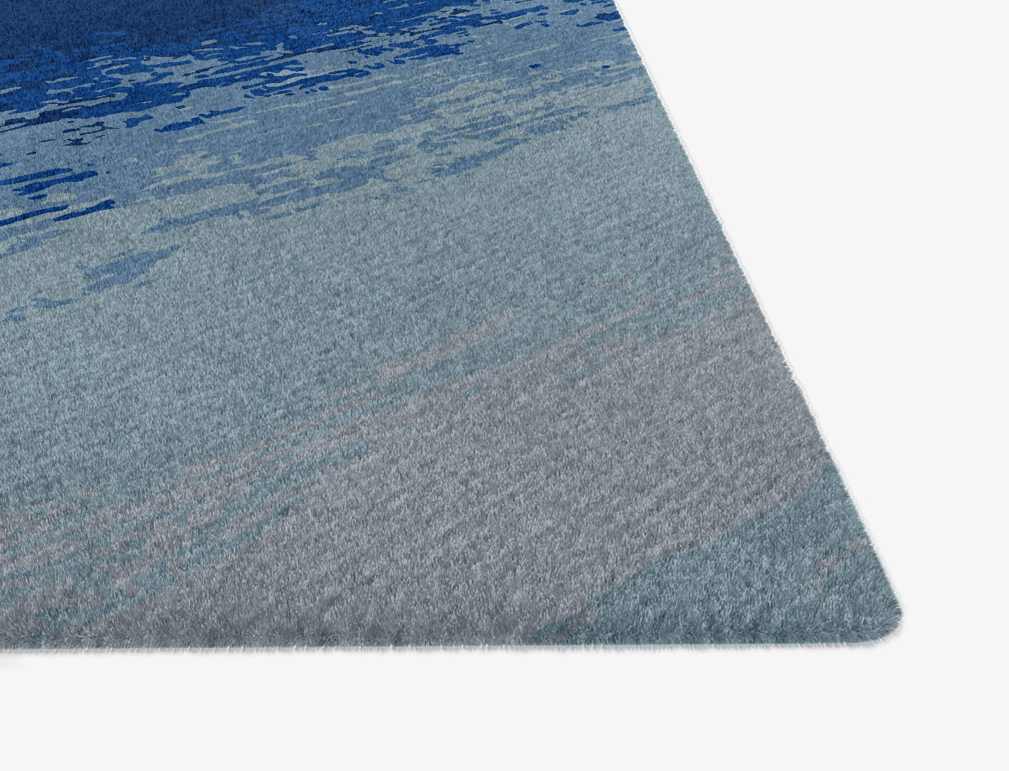 Polar Sky Gradation Ogee Hand Knotted Tibetan Wool Custom Rug by Rug Artisan