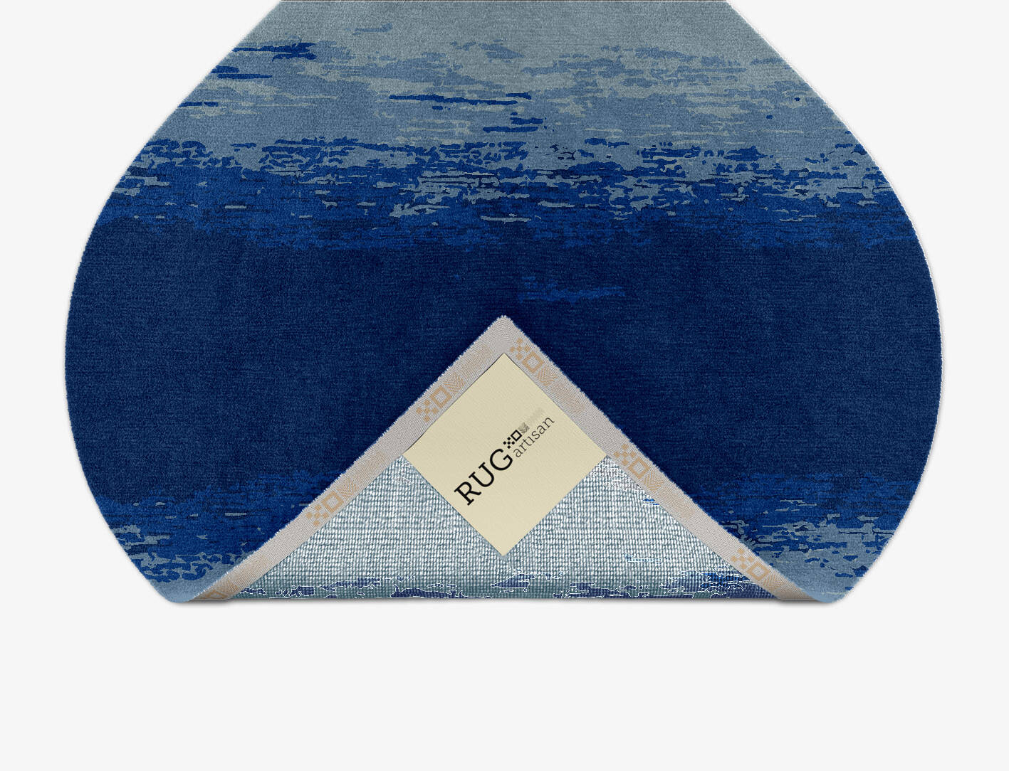 Polar Sky Gradation Ogee Hand Knotted Tibetan Wool Custom Rug by Rug Artisan