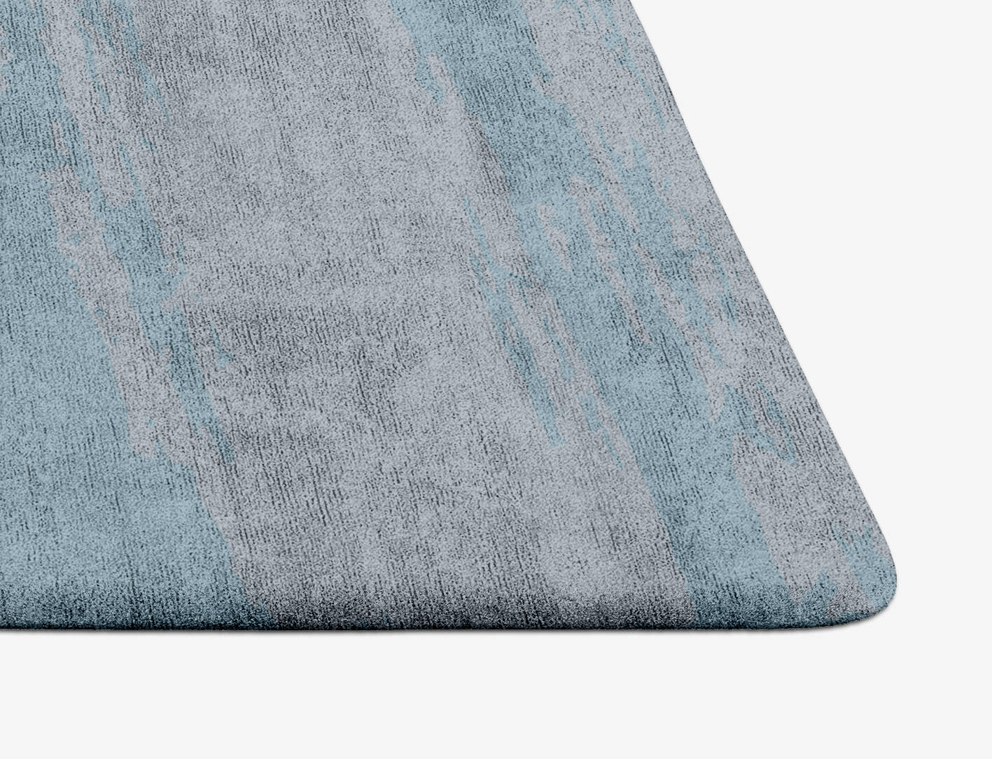 Polar Sky Gradation Arch Hand Tufted Bamboo Silk Custom Rug by Rug Artisan