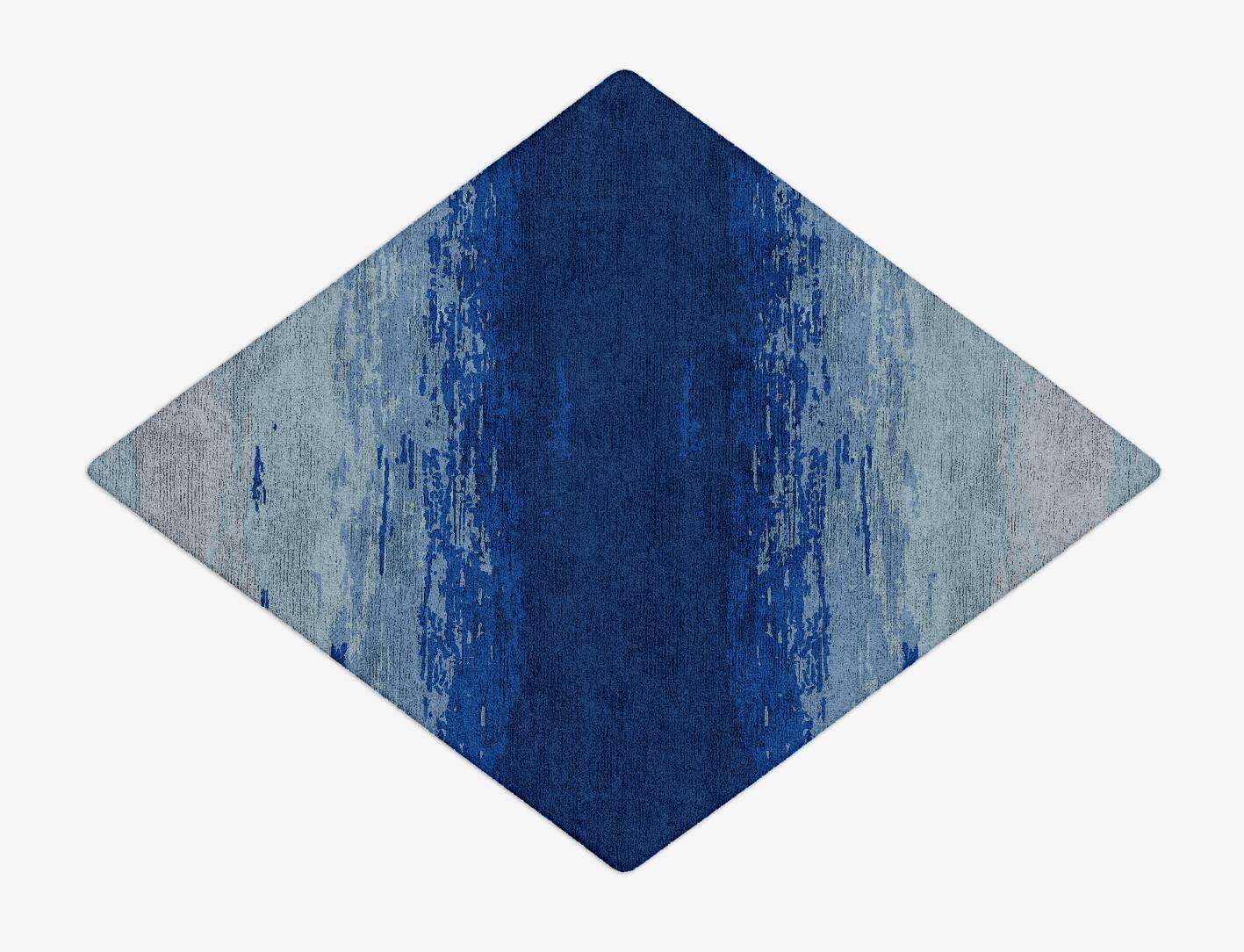 Polar Sky Gradation Diamond Hand Tufted Bamboo Silk Custom Rug by Rug Artisan