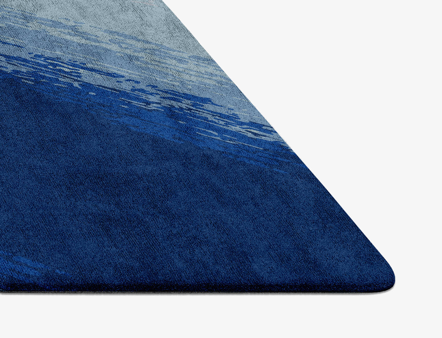 Polar Sky Gradation Diamond Hand Tufted Bamboo Silk Custom Rug by Rug Artisan
