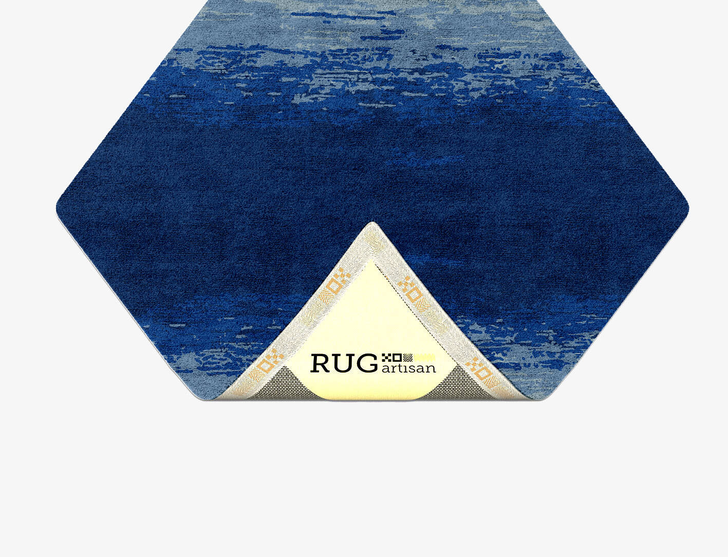 Polar Sky Gradation Diamond Hand Tufted Bamboo Silk Custom Rug by Rug Artisan